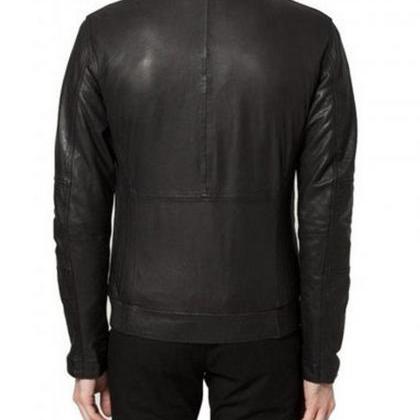 Leather Junction Men Leather Jacket Coat..